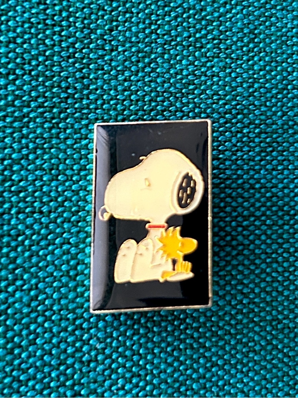 Vintage Peanuts Snoopy and Woodstock Enamel Pin